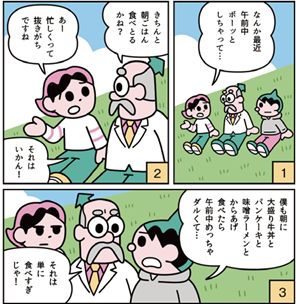 毎日、朝食を食べる